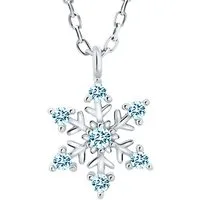 Limana Kette mit Anhänger 925 echt Sterling Silber Stern Schneeflocke Frauenkette Kinderkette (inkl. Geschenkdose mit Engel Gravur), Geschenk für Kinder Mädchen Frauen Damen Ehefrau Freundin Mutter