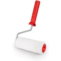Prima-Online Farbroller Farbroller 18/24 cm Mikrofaser – Malerrolle mit Griff &Bügel Ø8 mm Set