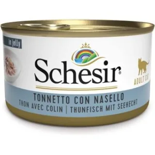 Schesir Adult Thunfisch mit Seehecht 12x85g