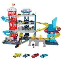 majORETTE Spiel-Parkgarage Double Track, mit Licht und Sound