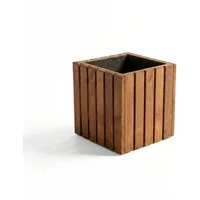 Mega-Holz Pflanzkübel Pflanzkübel Holz TAVO35 - Kiefer Blumenkasten für außen, massiv groß, 34/64/99/116x37x35 cm (BxTxH), Imprägniert, stabil