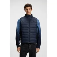 BOSS ORANGE Steppweste Odeno Stehkragen, slim fit, kurze Länge