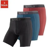 Buffalo Langer Boxer Boxershorts für Herren (Packung, 3-St) mit langem Bein, ideal auch für Sport und Trekking