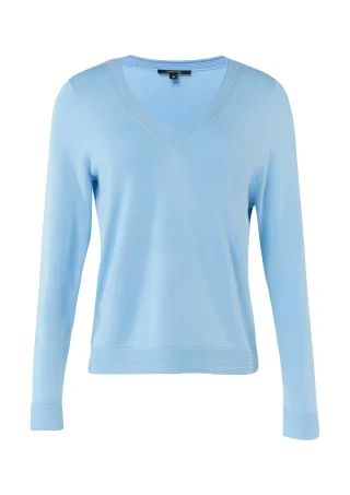 comma - Strickpullover blau - Gr. - 44