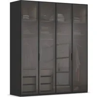 rauch Kleiderschrank Schrank Garderobe SKAT SHINE Breiten 151/201/251/301cm, Höhe 223/235cm (3 verschiedene Ausstattungen BASIC/CLASSIC/PREMIUM (inkl. SOFT-CLOSE) edle Schrankfront mit hochwertigen Glasrahmentüren MADE IN GERMANY
