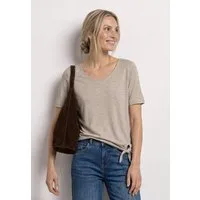 STREET ONE Kurzarmshirt Sommershirt mit Knotendetail