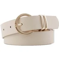 Coonoor Taillengürtel Ledergürtel für Damen goldene Schnalle Leder gürtel( 70-100cm)