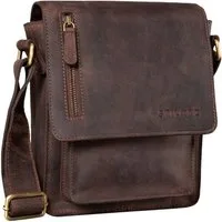 STILORD Schultertasche "Finn" Kleine Umhängetasche Herren Leder Messenger Bag Herrentasche