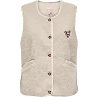 ONLY Plüschweste ONLBABY LIFE TEDDY VEST PNT CS Kunstfaser