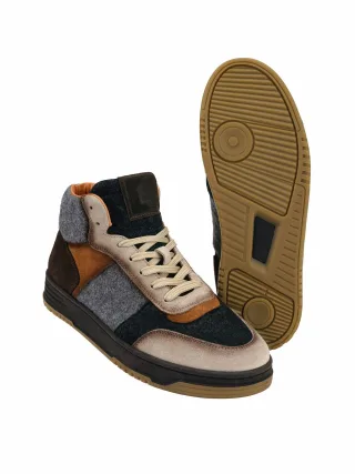 Mey & Edlich Herren Winterantrieb-Sneaker Braun 50 % Rindleder, 50 % Polyester