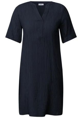 Cecil - Strukturkleid blau - Gr. - XS