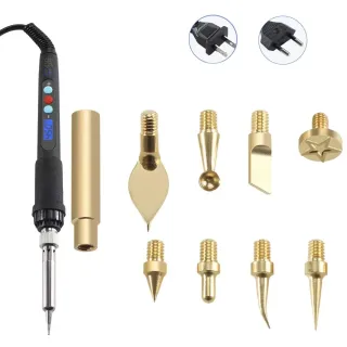 Toaiot Heat Insert Nut Iron Tip Hot Melt Heat Set Insert Tool Soldering Iron Tip 3D Printing Modify Finishing Brass Thre
