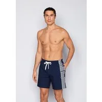JOOP! Badeshorts Deco Logo Placement mit seitlichen Taschen und großem Wording