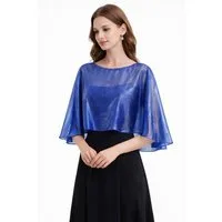 Bwecuy Bolero Damen Cape Schals für Hochzeitskleider Elegantes Bankett Capelets für Abendkleid Hochzeit Braut Brautjungfern Cape