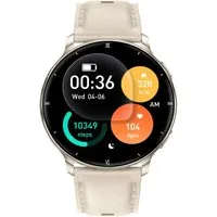RUHE Smartwatch Uhr für Damen Fitness Tracker mit Telefonfunktion Klein Smartwatch (3,35 cm cm/1,32 Zoll, Android 5.1, iOS 8.2) Smartwatch, 1-tlg., Frauen Uhr Smart Watch, Minimalistisch, Elegant, AMOLED Bluetooth-Anruffunktion Schlafüberwachung Herz