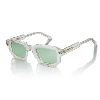De-Gamme Klare, geometrische, rechteckige, polarisierte Sonnenbrille – Malta