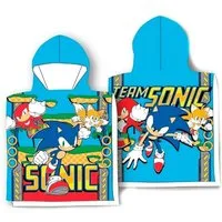 Sonic Badetuch Poncho Team Sonic Badeponcho für Kinder