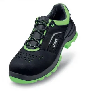 uvex 2 xenova Sicherheitsschuh S1 Halbschuh gelocht schwarz/grün 43 - 9560743