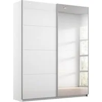OTTO home Schwebetürenschrank Kleiderschrank Schrank Garderobe Schlafzimmerschrank THANOS (3 verschiedene Ausstattungen BASIC/CLASSIC/PREMIUM (inkl. SOFT-CLOSE) Optional mit Spiegel, Metall-Griffleisten alufarben MADE IN GERMANY