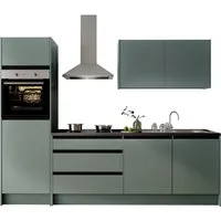 BASIC by Balculina Küchenzeile Isis B/T/H 273x60x210 cm, Breite 273 cm, wahlweise mit E-Geräten und Induktionskochfeld