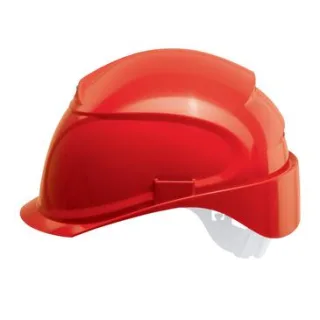 uvex airwing B-S Schutzhelm mit Lüftung - konvent. Innenaustattung - gekürztem Schirm rot 51 cm - 61 cm - 9762321