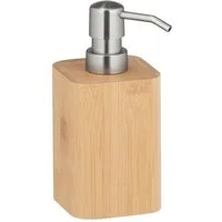 WENKO Seifenspender Bambusa, aus Bambus, Füllmenge: 220 ml