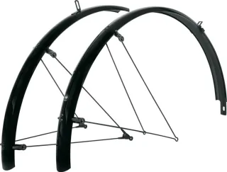 SKS Bluemels Basic Schutzblech-Set 28" schwarz-glänzend 45 mm