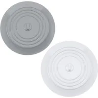 FOUORTUNATE-BEE Ablaufgarnitur 2er Abflussstopfen Universal für Waschbecken, Badewanne Küche Silikon Ablaufstopfen für Dusche, Spüle, Reisen und Badezimmer