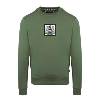 Aquascutum - Sweatshirt für Herren, gerippt (Militärgrün)