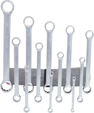 KS Tools ULTIMATEplus Doppel-Ringschlüssel-Satz, gerade, 12-tlg - 920.0450