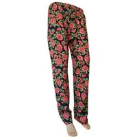 PfauGermany Pyjamahose Pink Flower Freizeithose