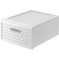 ROTHO Aufbewahrungsbox Country Schubladenbox 8.3l Schub in Rattan-Optik, Kunststoff (PP)