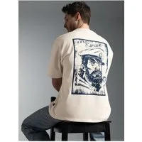 Trigema T-Shirt TRIGEMA Oversized T Shirt "Ahoy Captain" (1-tlg)