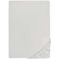 Biberna Spannbettlaken THEA Baumwoll-Jersey mit Elasthan, 160 g/m², Jersey-Elasthan, Gummizug: rundum, (1 Stück), Bettlaken für Matratzen bis 25 cm Höhe, pflegeleicht, bügelfrei