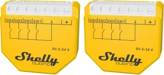 SHELLY Szenenaktivierer Wave i4 DC, Unterputz, gelb, 2 Stück