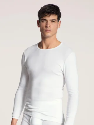 CALIDA - HERREN Shirt langarm weiss - Gr. - XXL