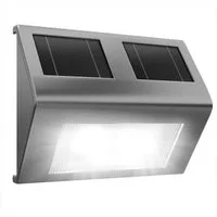 monzana LED Solarleuchte, Wandleuchte, Hängend Edelstahl Solarlampe für Draußen Wetterfest Wandleuchte Balkon