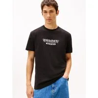 Tommy Jeans Rundhalsshirt TJM BILLS FONT regular fit, Rundhals, bedruckt