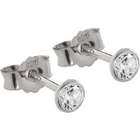 NKlaus Paar Ohrstecker Paar 3,5mm Ohrstecker 925 Sterlingsilber Silber An (Paar)