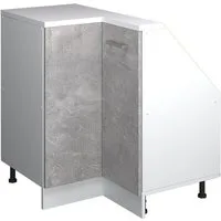 Vicco Kommode Rion, Beton/Weiß/Weiß, 75.6 x 81.6 cm mit 1 Tür (1 St)