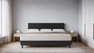 BRUNO Familienbett 240x200cm in Schwarz | XXL Boxspringbett Premium | mehrfach ausgezeichnet in Design & Qualität