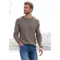 AUTHENTIC LE JOGGER Strickpullover mit Double-Layer Optik, Pullover aus reiner Baumwolle
