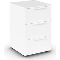 rauch Nachtkommode Nachttisch Nachtschrank Nachtkonsole FLIPP (Breite 40 cm), mit 3 Schubladen und Soft-Close-Funktion