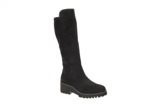 Paul Green Damenstiefel 8241-000 Schwarz (Black) Langschaft Keil Stiefel