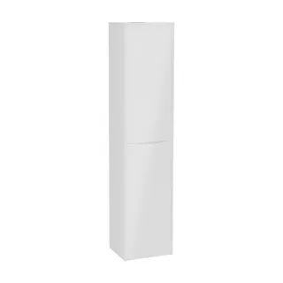 VitrA New Integra Square Hochschrank mit 2 Türen 40 x 35 x 180 cm (BxTxH) Weiß Hochglanz,80318 80318