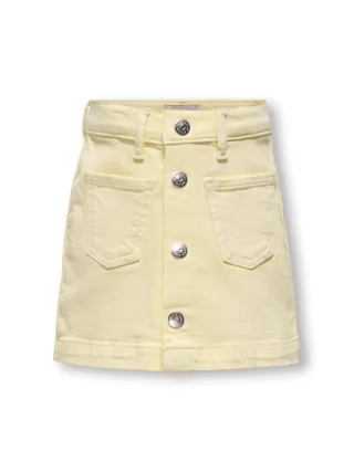 KIDS ONLY - KMGAMAZING COL SKIRT TAI DNM Double Cream - Gr. - 122