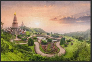 Fussmatte Chiang Mai Thailand 10329 | Größe: 60 cm x 45 cm