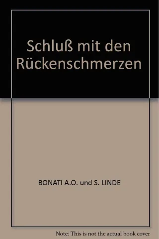 Schluß mit den Rückenschmerzen