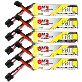 5Pcs Gaoneng GNB 7.6V 530mAh 90C 2S LiHV Lipo Battery XT30 Plug for Sub250 Nanofly20 iFlight CineBee Emax Tinyhawk II Mo