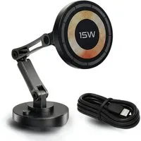 StellarLuma Handy-Halterung Telefon Halterung Auto Handy Halterung KFZ Kabelloses Laden für iPhone, (bis 6,9 Zoll, Wireless Charger für MagSafe kompatible Geräte, StellarLuma Wireless Charger für Apple iPhone, Magnetisch fixiert, in Sekunden aufsetze